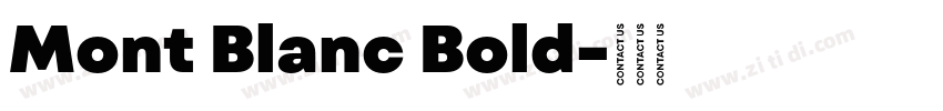 Mont Blanc Bold字体转换